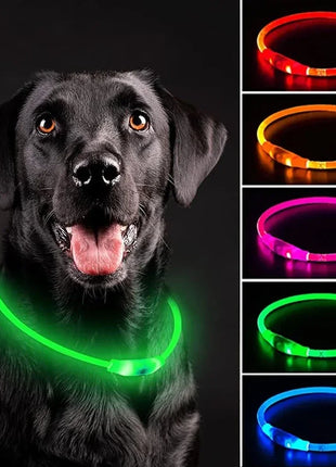 Led Dog Collar Luminous Usb Cat Dog Collar 3 Modes Led Light Glowing Loss Prevention LED Collar For Dogs Pet Dog Accessories