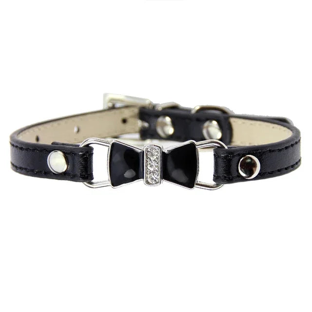 Dog Collar Leather Pet Dog Collar Leash Used for Small Medium Large Dogs Cats Outdoor Walking Pet Supplies Necklace Accessory