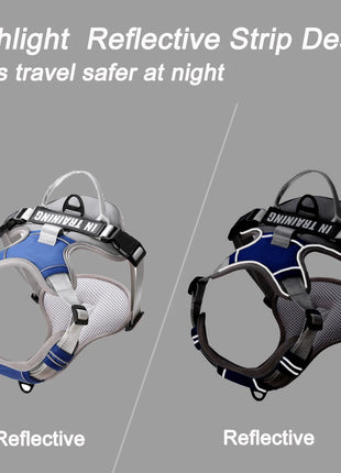 Dog Harness NO PULL Outdoor Walking Breathable Reflective Adjustable Small Dog Harness for Medium Large Dogs Pet Supplies