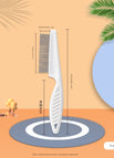 White flea comb small size