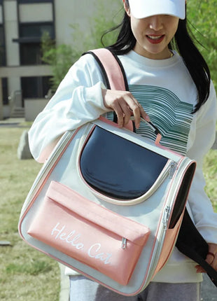 Cat Carrier Bags Windproof Outdoor Travel Backpack for Cat Small Dogs Transport Carrying Bag Cat Backpack Carriers With Cushion