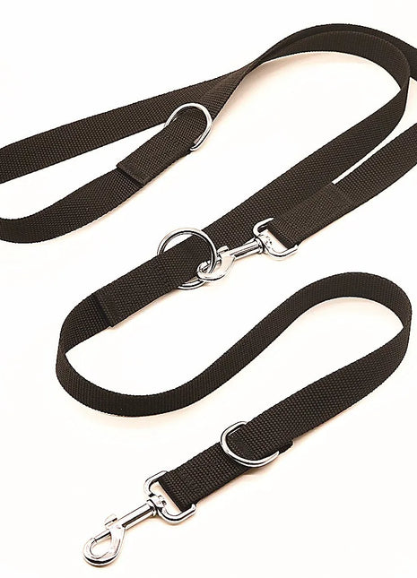 Dog Leashes Outdoor Dog Chain  Control Dog Lead Leash Adjustable Training Double Ended 2.5M Police Style Safety Pet Dogs Walking