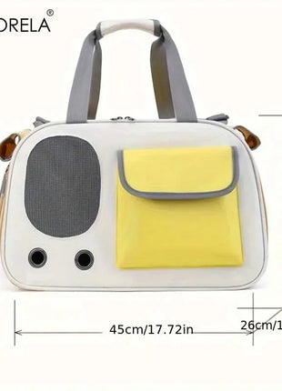 1Pcs Portable Pet Carrier Cat Bag For Cats And Dogs Ideal For Travel And Outdoor Activities Suitable For Cats And Small Dogs