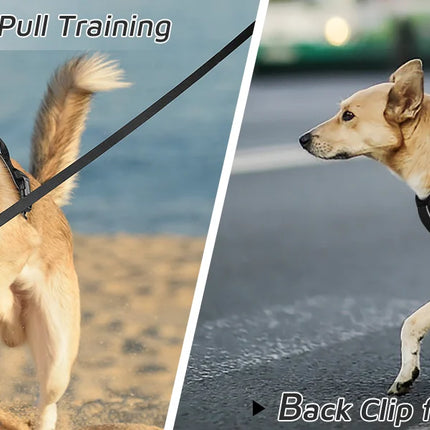 No Pull Dog Harness for Large Dogs,with Reflective Strips and Control Handle, Adjustable and Comfortable,No Choke Pet Harness ﻿