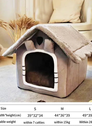 Cat /Dog bed Foldable Pet Sleepping Bed removable and washable cat house kennel for dog house indoor cat nest