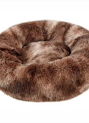 40-90cm Round Pet Bed for Large Dog Bed Super Soft Cat Bed Long Plush Dog House for Medium Dog House Winter Warm Sleeping