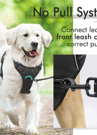 No Pull Dog Harness for Large Dogs,with Reflective Strips and Control Handle, Adjustable and Comfortable,No Choke Pet Harness ﻿