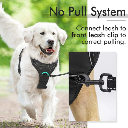No Pull Dog Harness for Large Dogs,with Reflective Strips and Control Handle, Adjustable and Comfortable,No Choke Pet Harness ﻿