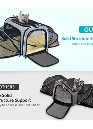 Pet Carriers Backpack Portable Breathable Foldable Cat Bag Transport for Cats Dog Carrier Bags Outdoor Travel Pets Transport Bag