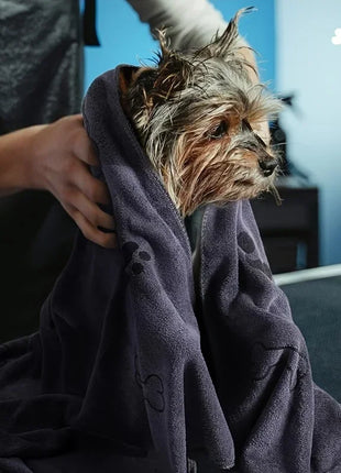 Dog Towel Drying Dog Cat Pet Towel, Puppy Microfiber Quick-drying Dog Claw Bath Towel, Pet Bath Products Absorbent Medium Dog