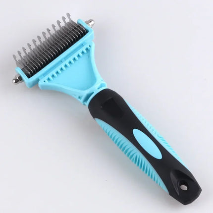 Professional Dog Brush, Light and Efficient, Safe and Easy To Use Pet Comb, Rake, Remove Undercoat Knots, Wooden Handle