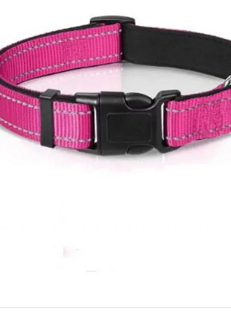 Dog Collar Reflective Adjustable Breathable Nylon Soft Padded DurableePet Collar for Small Medium Large Dog Bone Rope