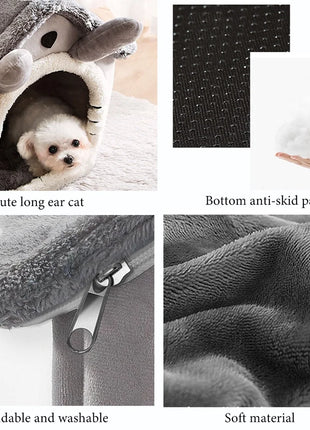 Cat /Dog bed Foldable Pet Sleepping Bed removable and washable cat house kennel for dog house indoor cat nest