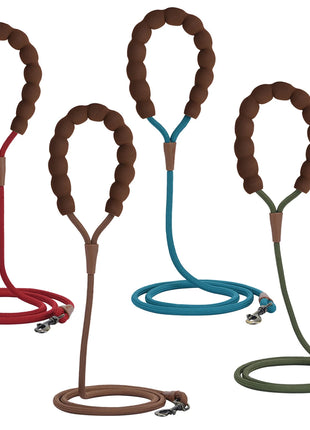 LL039--pet dog leash, 1.5-meter high density rope, soft handle, alloy buckle.
