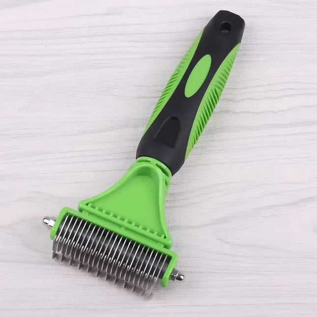 Professional Dog Brush, Light and Efficient, Safe and Easy To Use Pet Comb, Rake, Remove Undercoat Knots, Wooden Handle