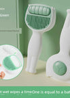 White and Green Upgraded Wet Wipes SPA Massage Comb [A Wet Wipe = Take a Bath]]