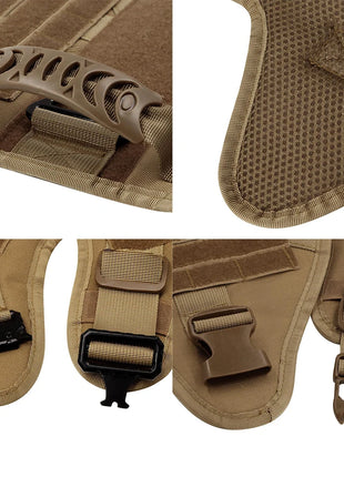 Military Large Dog Harness Training Pet Vest for French Bulldog German Shepherd Malinois Tactical Harnesses For Dogs Accessories