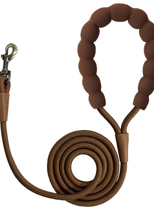 LL039--pet dog leash, 1.5-meter high density rope, soft handle, alloy buckle.