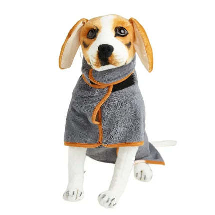 Dog Bathrobe Towel Bath Robe Pet Fast Drying Coat Soft Adjustable Absorbent Towel For Large Medium Small Dogs