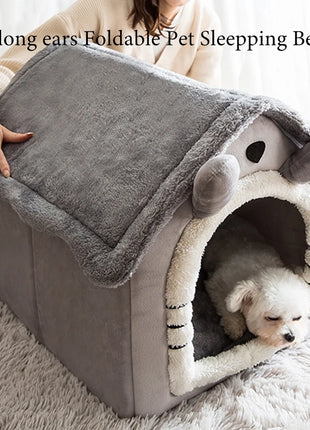 Cat /Dog bed Foldable Pet Sleepping Bed removable and washable cat house kennel for dog house indoor cat nest