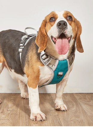 Dog Harness NO PULL Outdoor Walking Breathable Reflective Adjustable Small Dog Harness for Medium Large Dogs Pet Supplies