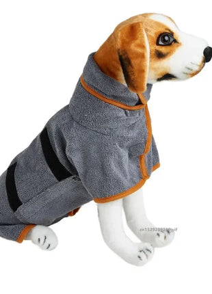 Dog Bathrobe Towel Bath Robe Pet Fast Drying Coat Soft Adjustable Absorbent Towel For Large Medium Small Dogs