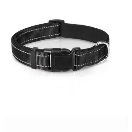 Dog Collar Reflective Adjustable Breathable Nylon Soft Padded DurableePet Collar for Small Medium Large Dog Bone Rope