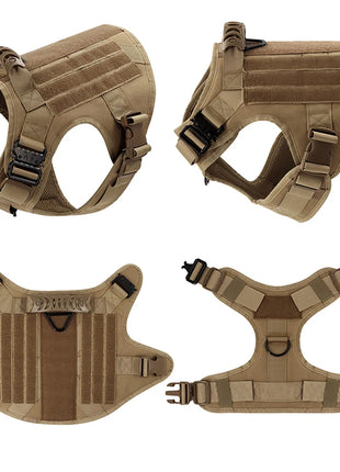 Military Large Dog Harness Training Pet Vest for French Bulldog German Shepherd Malinois Tactical Harnesses For Dogs Accessories
