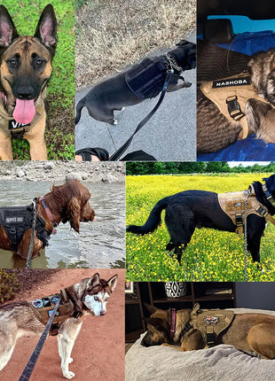 Military Large Dog Harness Training Pet Vest for French Bulldog German Shepherd Malinois Tactical Harnesses For Dogs Accessories