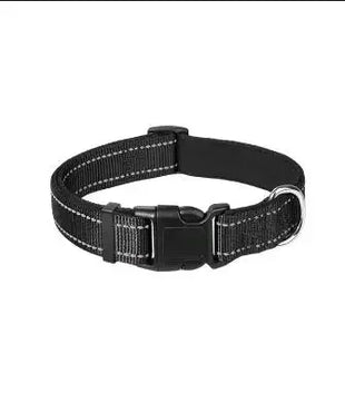 Dog Collar Reflective Adjustable Breathable Nylon Soft Padded DurableePet Collar for Small Medium Large Dog Bone Rope