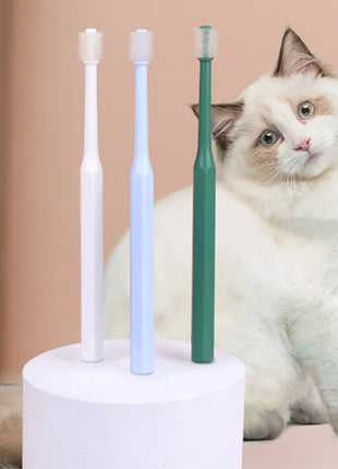 Cat Toothbrush Soft Hair Brush for Cats Mouth Cleaning Cat Brush for Teeth Cleaning Pet Grooming Cats Toothbrush Pet Products