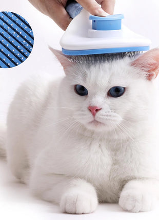 Dog brush, cat brush, self-cleaning pet brush for combing long and short hair dogs, cats, rabbits, etc. to remove loose hair