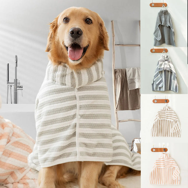 Bathrobe For Dogs Quick-Drying Dog Bath Towel Dog Bath Accessories